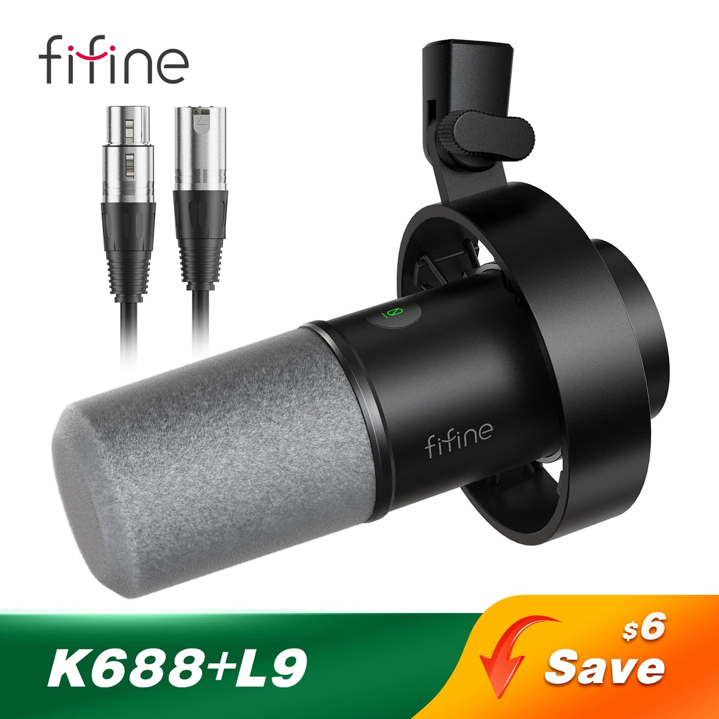 Pack FIFINE K688/H8/Ampli1