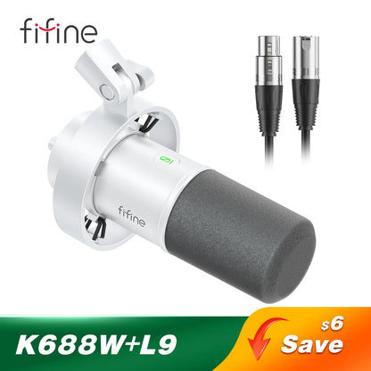 Pack FIFINE K688/H8/Ampli1